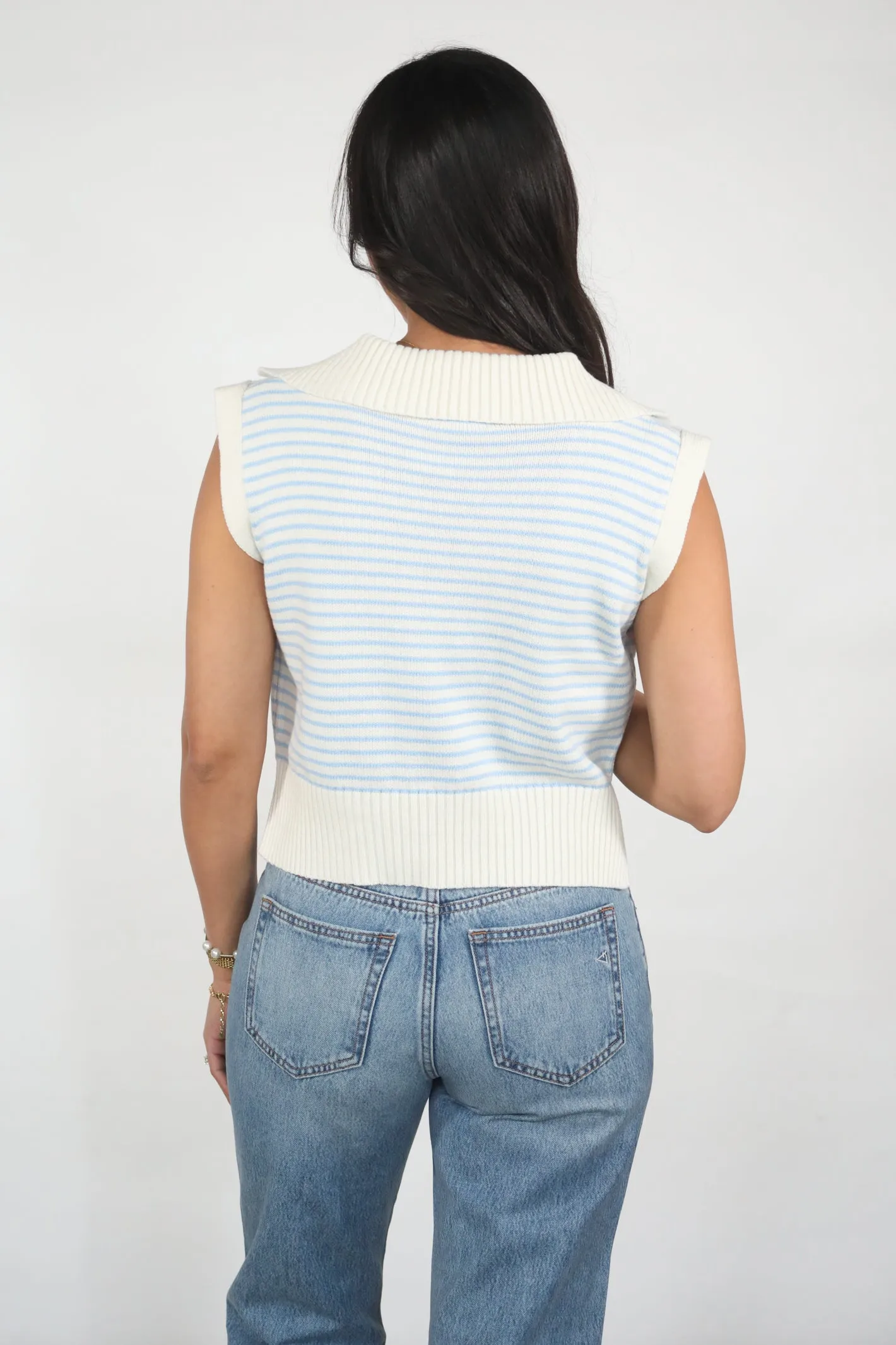 Weekender Striped Sweater Vest