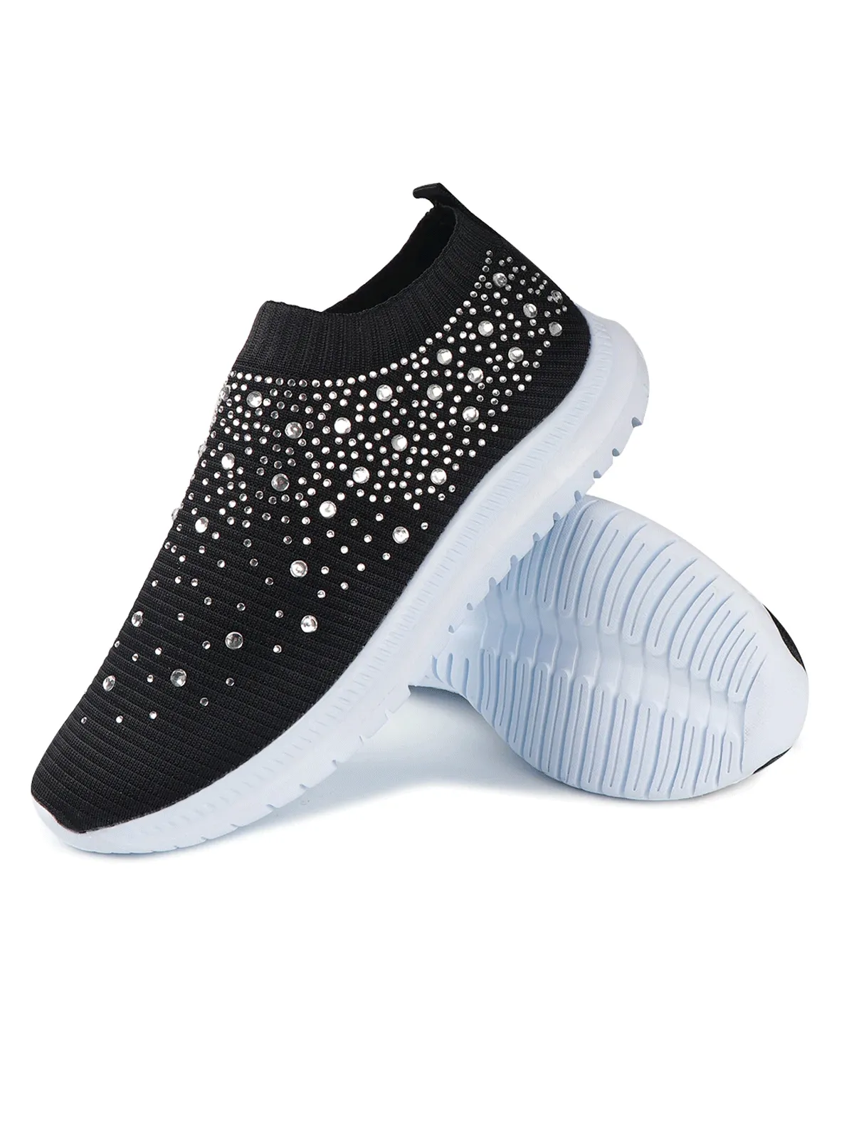 Women's  Sporty Bedazzled Sneakers