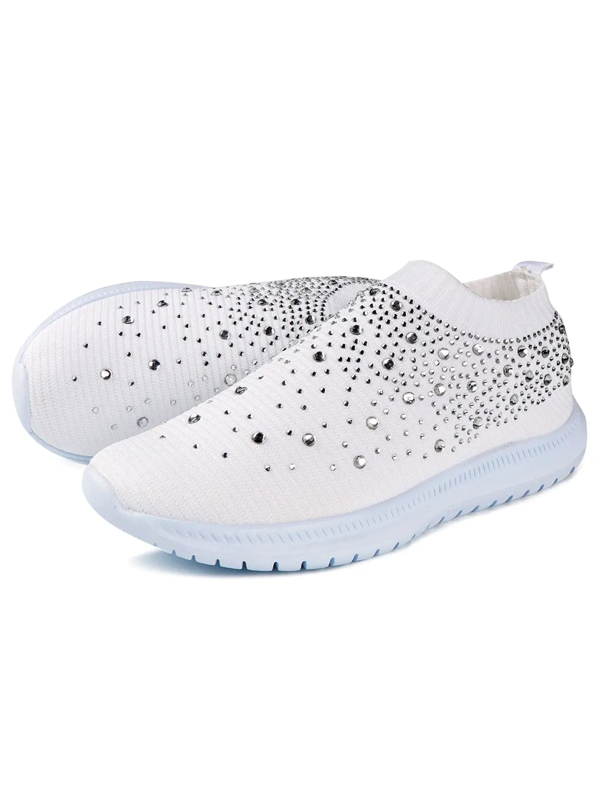 Women's  Sporty Bedazzled Sneakers