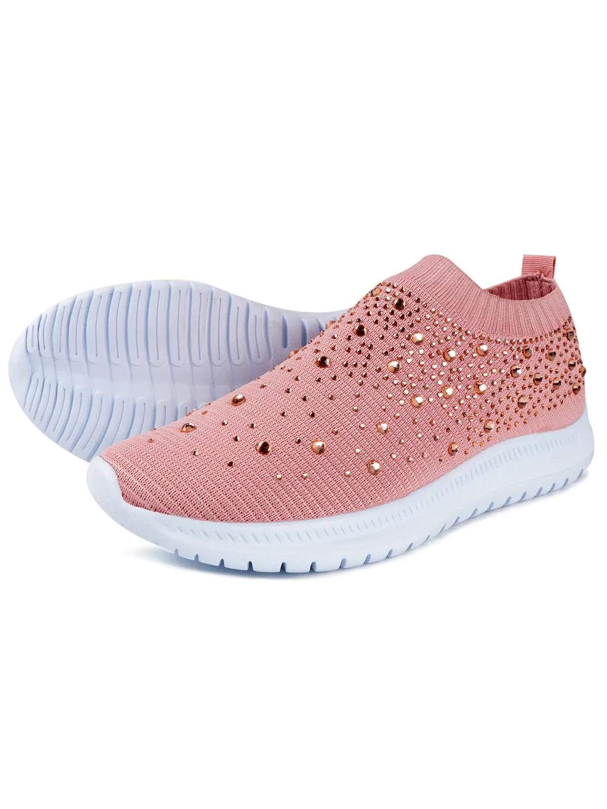 Women's  Sporty Bedazzled Sneakers