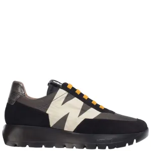Wonders Black & Mustard Sneakers