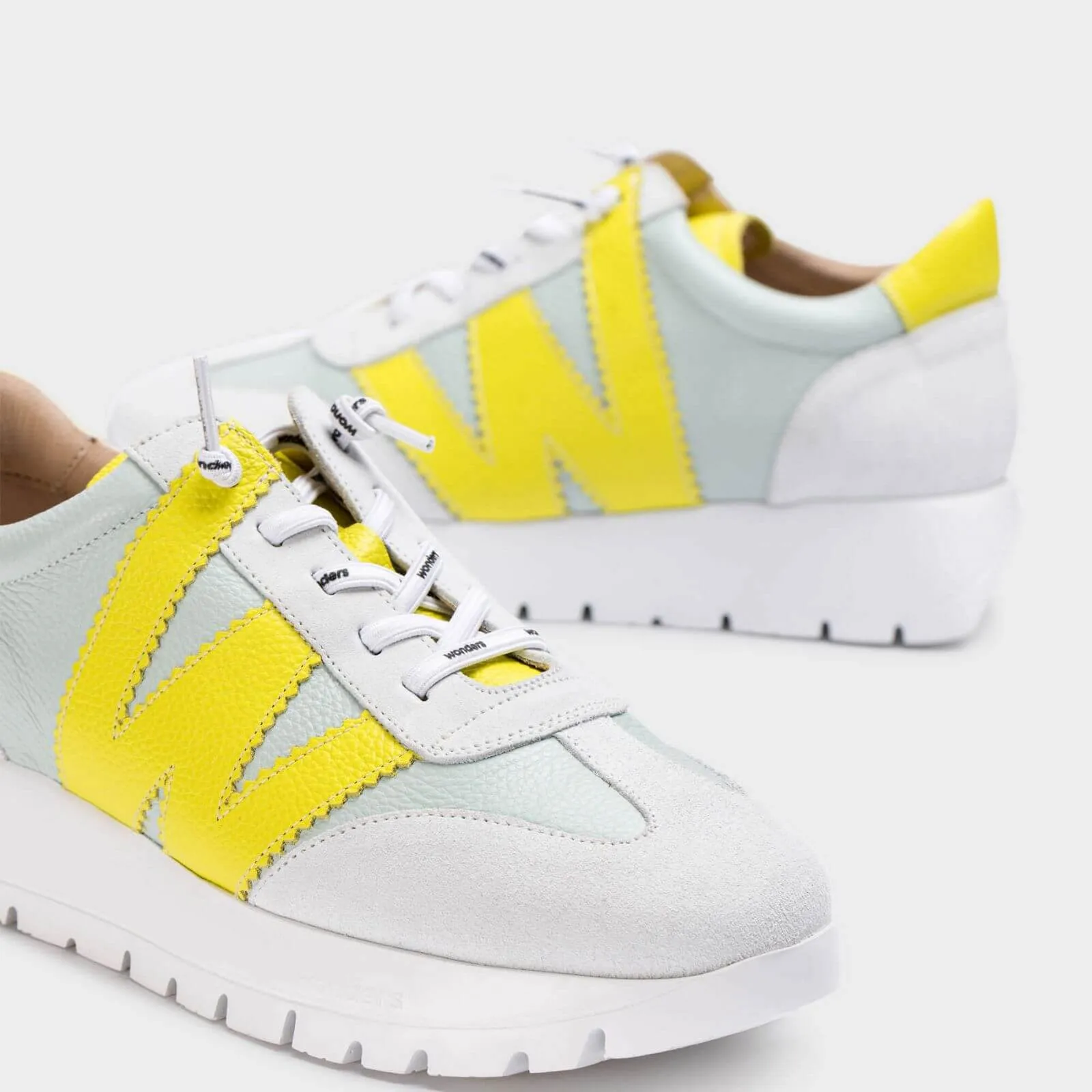 Wonders Yellow Multi Sneakers